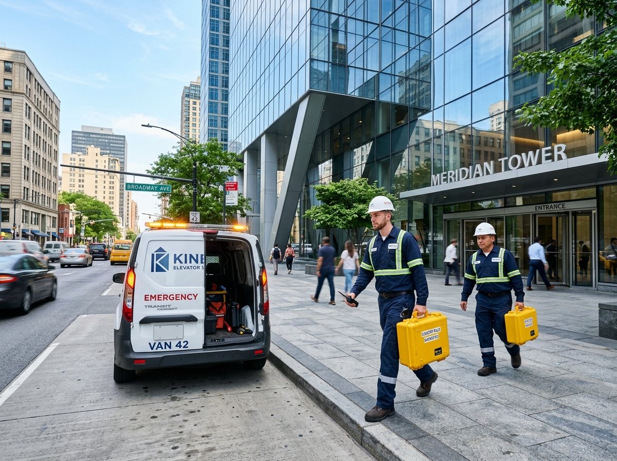 Rapid Response Service Van Arriving on Site