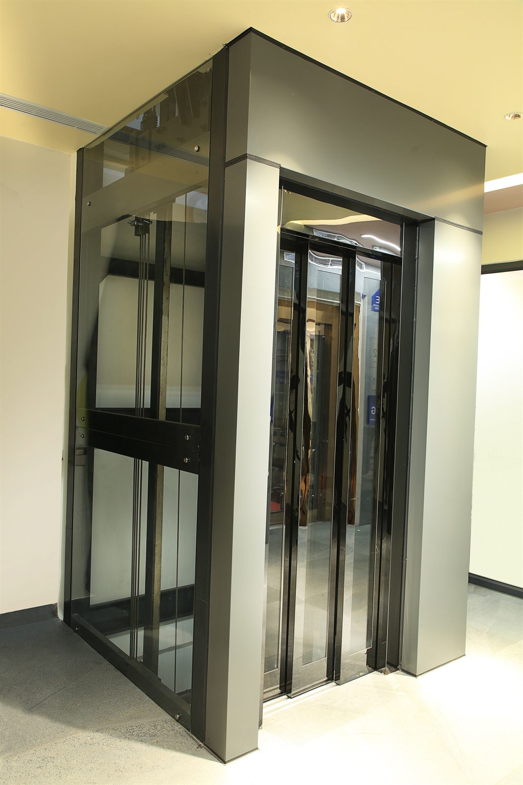 Designer Glass Shaft Villa Installation