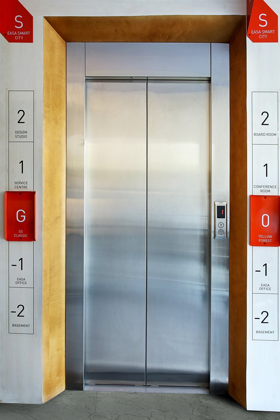 Center Opening Automatic Landing Doors